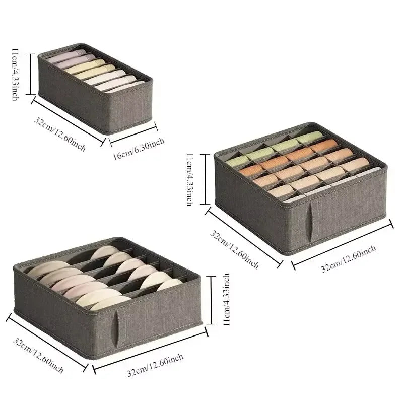 1PC Closet Organizer Underwear Drawer Organizer Socks Storage Box Wardrobe Organizer Clothes Cabinet Drawer Organizers