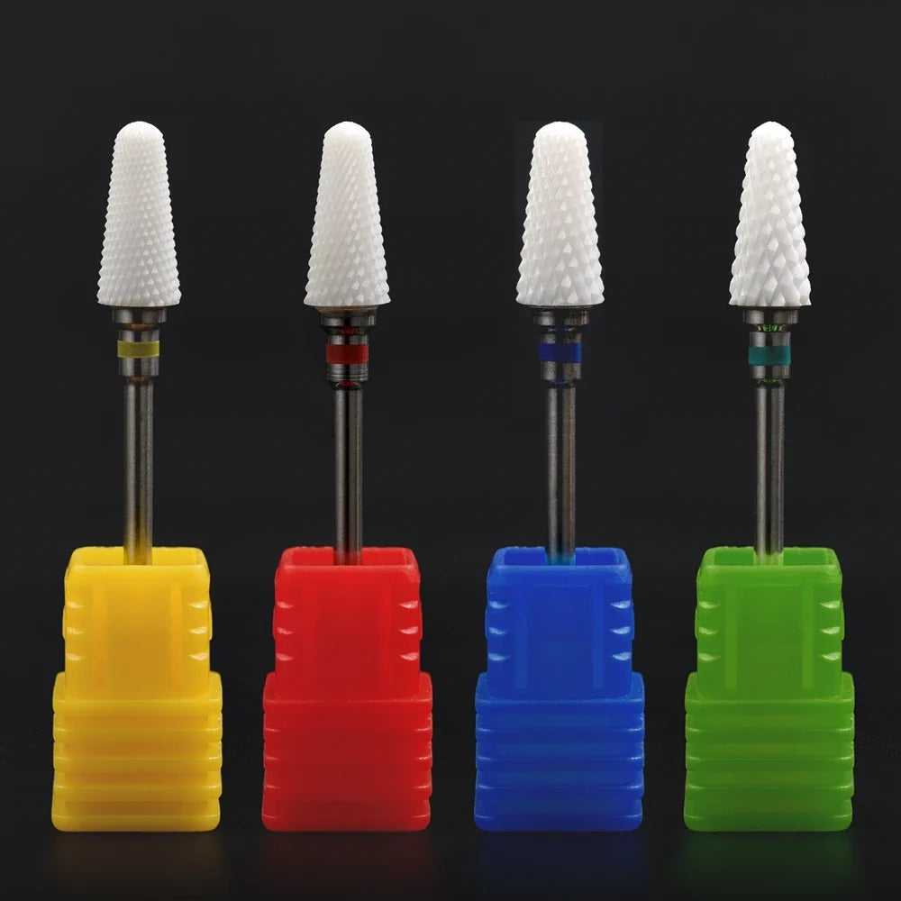 Ceramic Nozzle Nail Art Drill Bits Miller Manicure Cutter for Nail Drill Manicure Machine Accessory Acrylic Remove Gel Tips