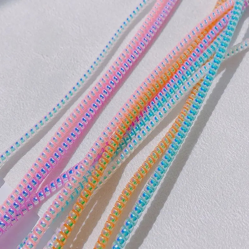 1.4M Laser USB Charging Data Line Cable Protector Wire Cord Protection Wrap Cable Winder Organizer For iPhone For Xiaomi