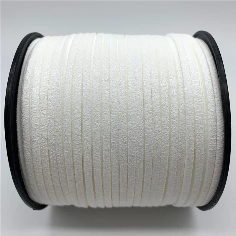 5yards 3mm Leather Braided Cord Korean Velvet Leather Handmade Beading Bracelet For Jewelry Making Supplies DIY Bracelet