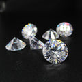 Wholesale Price 50pcs/lot 3mm 4mm 5mm (2.5~6.5mm) 5A Round Brilliant Cut Loose White Cubic Zirconia Stones CZ Gems For Jewelry