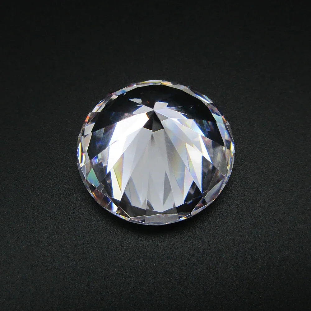 Wholesale Price 50pcs/lot 3mm 4mm 5mm (2.5~6.5mm) 5A Round Brilliant Cut Loose White Cubic Zirconia Stones CZ Gems For Jewelry