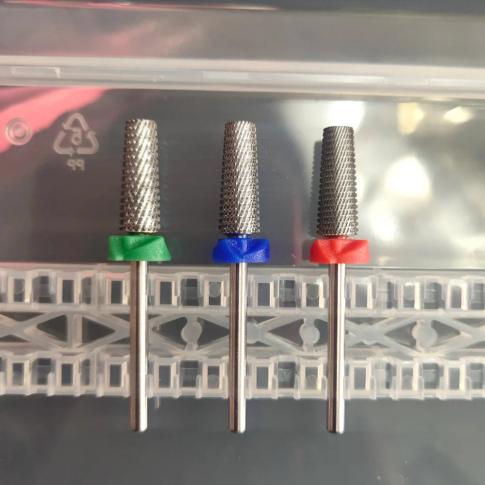 Quality Left and Right 5In1 Tungsten Carbide Nail Drill Bit Milling Eletric Manicure Machine Equipment Cuticle Clean Burr