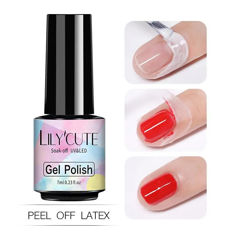 LILYCUTE 7ml Reflective Glitter Nail Gel Polish Effect Sparkling Soak Off Gel Semi Permanent For Manicure Nail Art UV Nail Gel