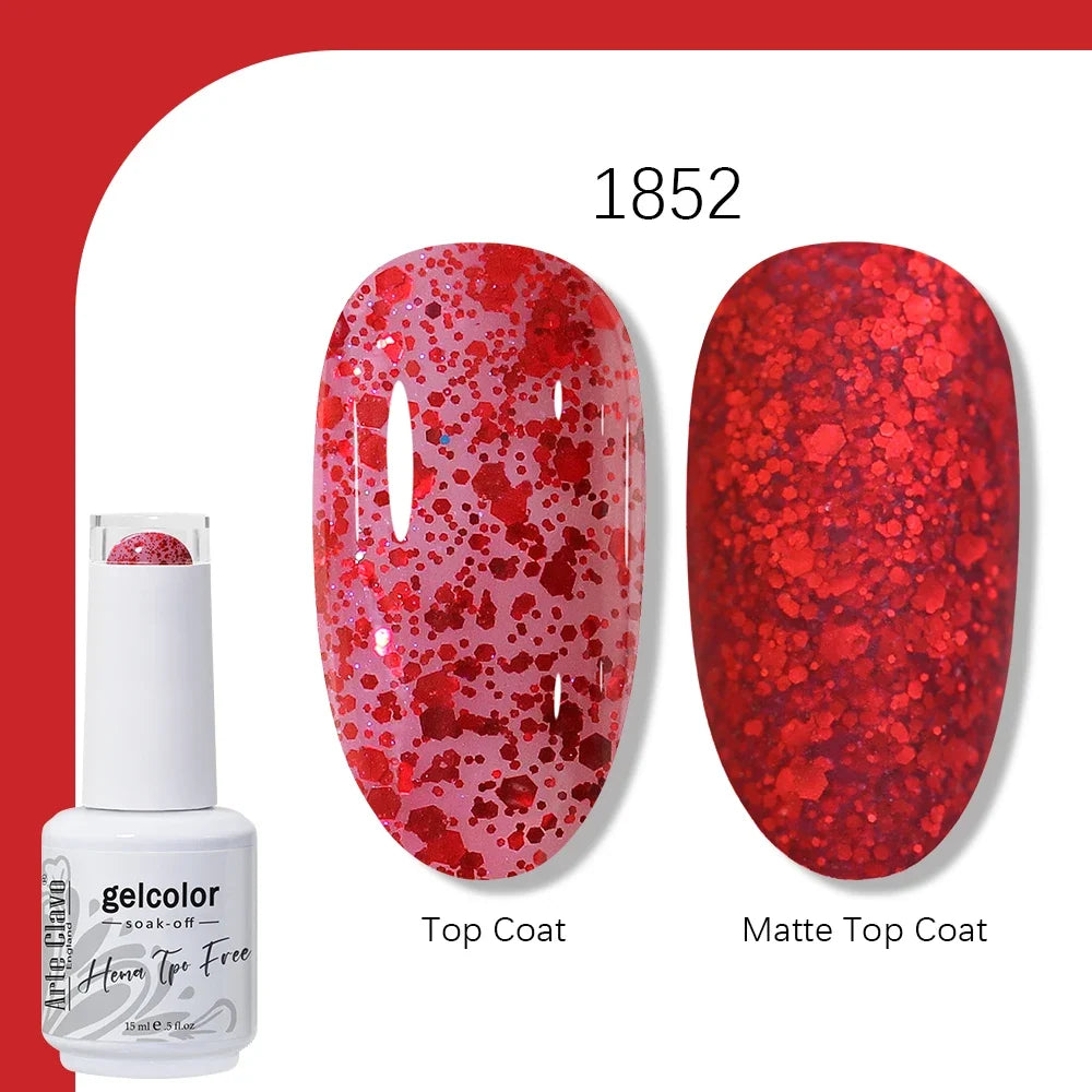 Arte Clavo HEMA TPO FREE 15ml UV LED Gel Nail Polish Soak Off Semi Permanent Daily Wear Universal Color For All Seasons Manicure