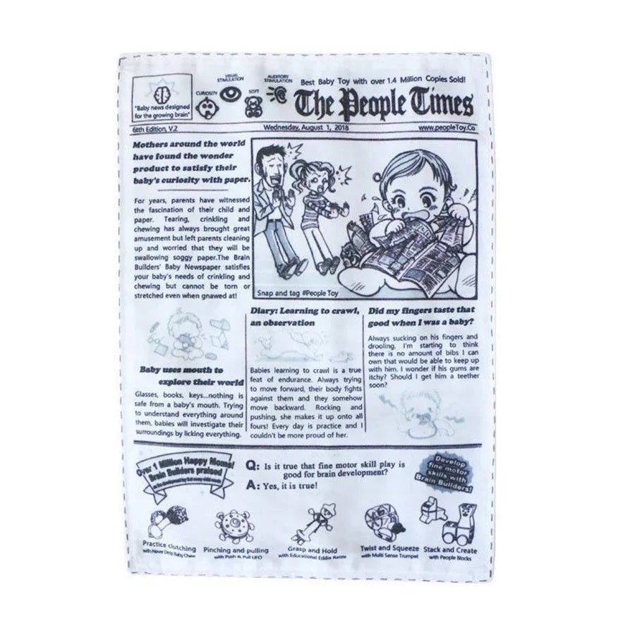 1-Piece Pet Sniffing Black and White Crinkle Paper Toy for Cats and Dogs, Interactive and Bite-Resistant Newspaper Sound Toy, Self-Entertainment and Boredom-Relief Gadget