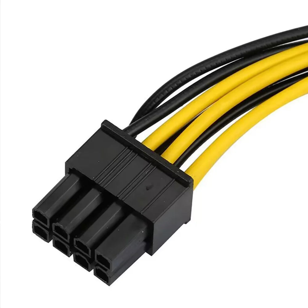 2PCS 6 Pin Feamle To 8 Pin Male PCI Express Power Converter Cable CPU Video Graphics Card 6Pin To 8Pin PCIE Power Cable