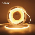 Lqhzmyy Cob Led Strip Light, USB Powered, Touch Switch for Adjustable Light Brightness, 3mm Wide Ultra-Thin Led Strip with No Light Spots, Suitable for Furniture Cabinets, Kitchen Bases, Bedroom Ambient Lighting, Warm White L