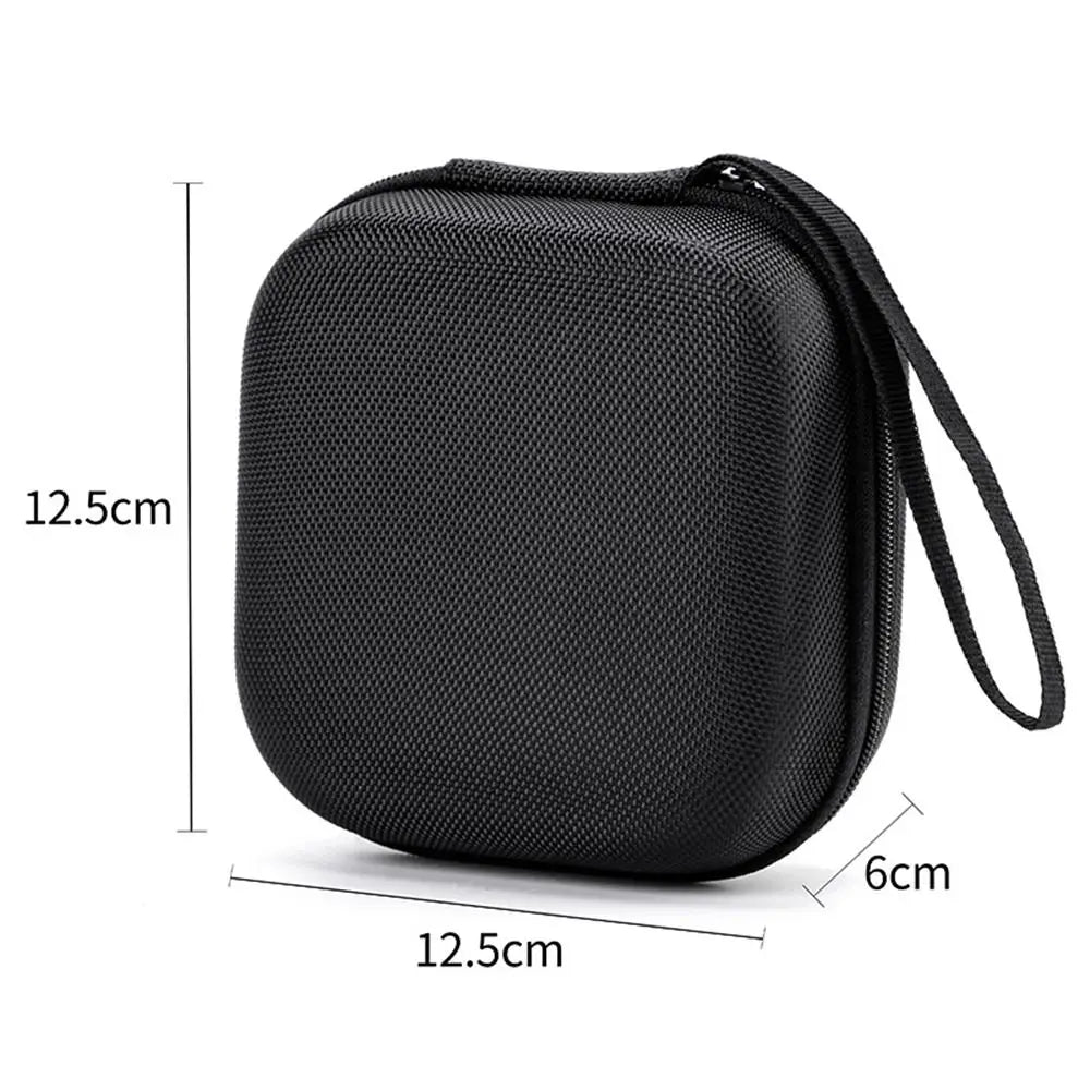 Durable Hard Shell EVA Storage Box Mini Black Pouch Carrying Bag Portable Zipper Earphone Case Charging Cable