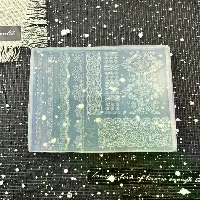 Fine Quality DIY 3D Silicone Nail Mold for Lace Ribbon Designs, Transparent Templates for Nails and Jewelry Crafts