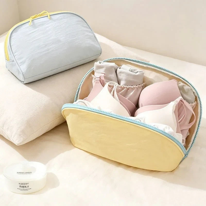 Underwear Storage Bag, Travel Portable Panty And Sock Storage Bag, Three-in-one Travel Set  Waterproof Storage Bag For Underwear