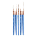 5Pcs Liner Brush Set Acrylic Nail Art Brush, Ultra Fine Tips Pen for Striping Drawing Detailing Manicure Tool