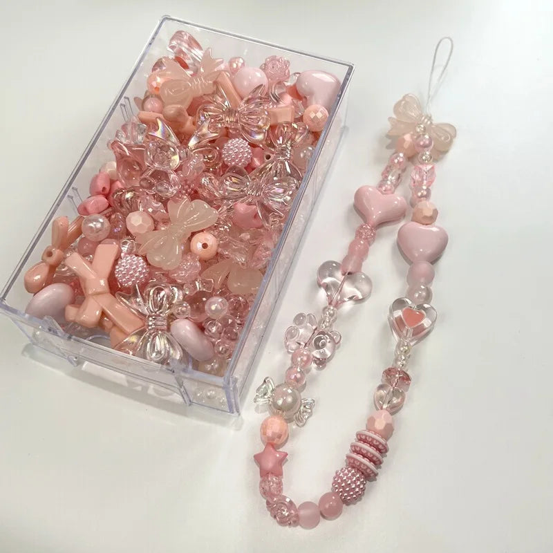 20pcs Acrylic Cute Spacer Loose Beads Set For DIY Bracelet Necklace Lanyard Strap Jewelry Making Supplies Accessories Material