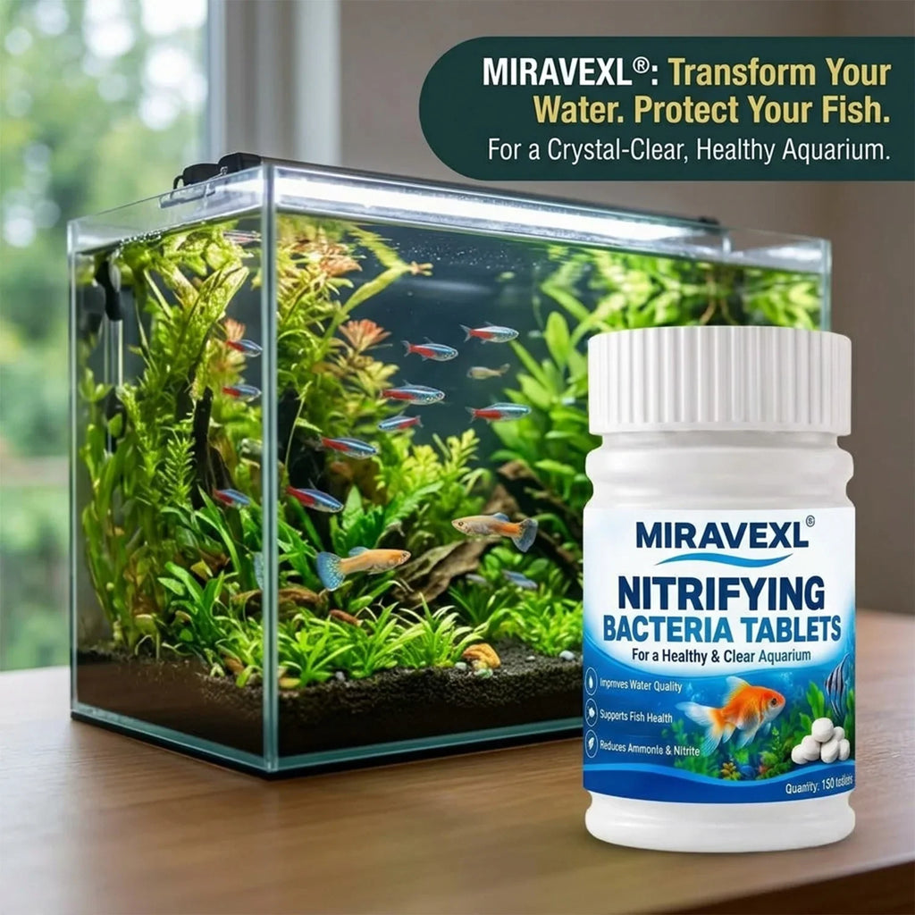 Nitrifying Bacteria Tablets for Aquarium, Rapid Water Clarifier & Bio Filter Starter, Decomposes Fish Waste, Ammonia & Nitrite