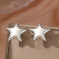 woiwoi Stainless Steel Earrings Exquisite Star Stud Super Fairy Sparkling Earrings For Women Jewelry Ornate Texture Best Friend
