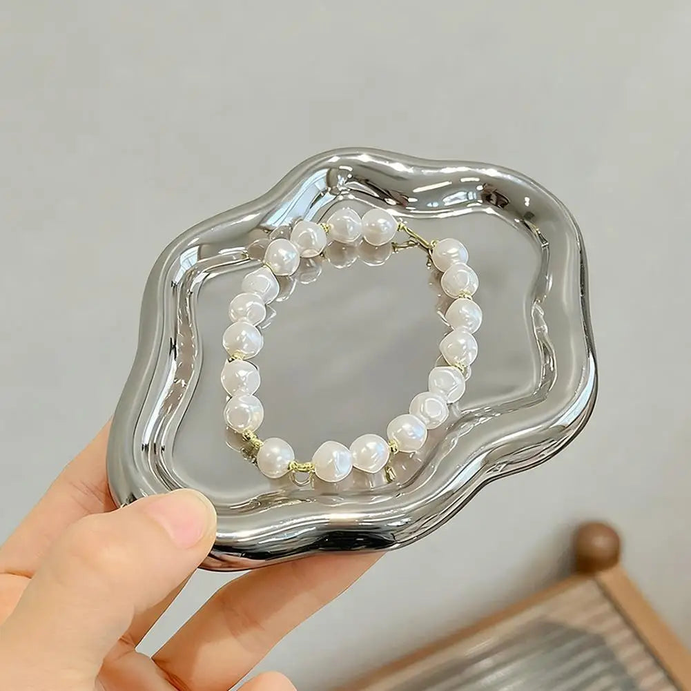 Simple Stylish Cloud Ceramic Jewelry Storage Tray Decorative For Jewelry Earrings Display Desktop Ornaments Gifts For Friends