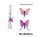 Switchable Butterfly Pattern Cat Teasing Stick Self-hilarity Relieves Interactive Toy Automatic Cat Teaser Removable Handle