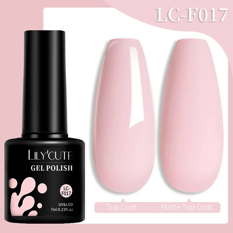 LILYCUTE 7ml Glitter Auroras Gel Nail Polish Summer Gold Colorful Sequins Manicure Semi Permanent Soak Off Nail Art Gel Varnish