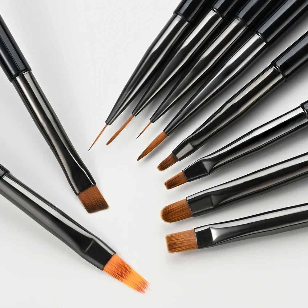 7/9/10pcs Nail Art Pen Brush UV Gel DIY Painting Liner Pen Set Gel UV Polish Design for Professional Manicure Painting Tools