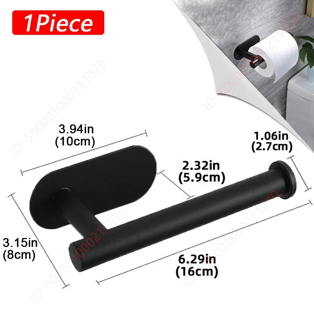 1~2PCS Toilet Paper Rack Bathroom Paper Towel Holder Adhesive Absorbent Paper Dispenser WC Kitchen Hardware Storage Accessories