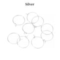 50pcs/lot 20 25 30 35 mm  KC Gold Hoops Earrings Big Circle Ear Wire Hoops Earrings Wires For DIY Jewelry Making Supplies