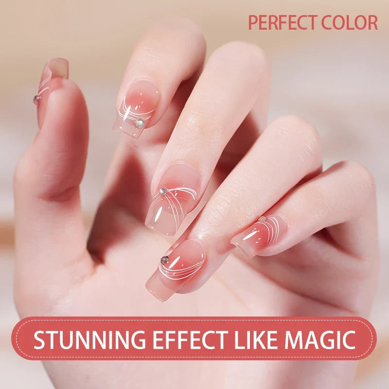 PERFECT COLOR Blooming Gel Nail Polish 12ml Clear Nail Art Floral Print, Marble, Watercolor Design Magic Beauty Gift Soak Off UV