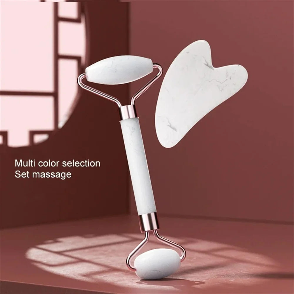 Resin Facial Massage Roller Scraping Board For Face Eye Relax Muscle Anti-Aging Natural Skin Care Beauty Massager Skincare Tools