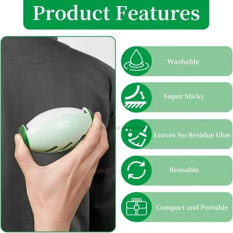 Reusable Pet Hair Remover Roller Washable Fur Remover for Clothes Lint Cleaner for Cats Dogs Portable Animal Hair Removal Tool