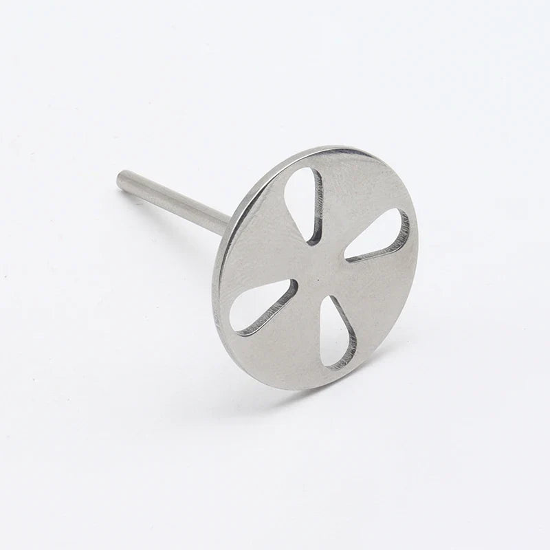 New! Stainless Steel Sanding Paper Disc 3/32" Round Metal Disk Nail Drill Bits Accessories 10mm,15mm, 20mm,25mm,,30mm