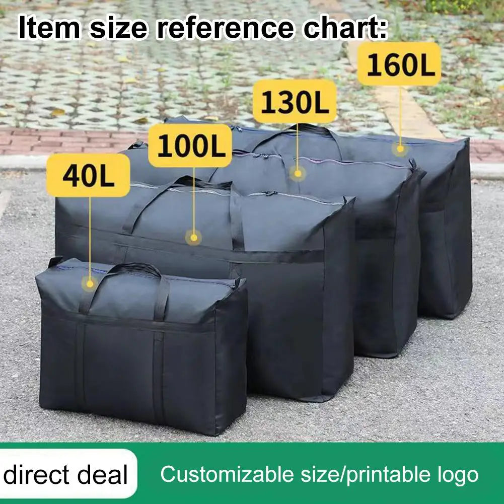 Extra Large Waterproof Storage Bag Heavy Duty Oxford Cloth Clothes Quilt Moving  Luggage Bags Laundry Organizer Pack