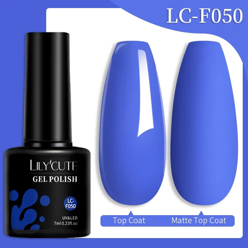 LILYCUTE 7ml Glitter Auroras Gel Nail Polish Summer Gold Colorful Sequins Manicure Semi Permanent Soak Off Nail Art Gel Varnish