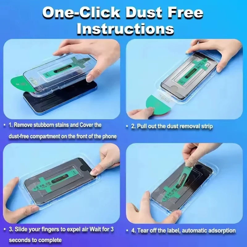 1-5Pcs Oleophobic Dust Free Easy Installation Matte Screen Protector For iPhone 18 Pro Max 17 13 14 11 12 15 16 Pro Max XR Glass