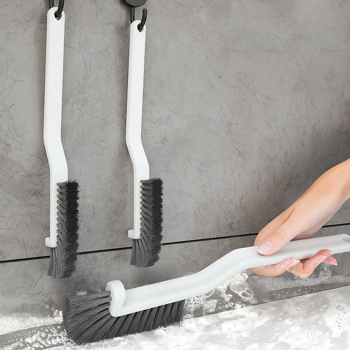 Gap Cleaning Brush Hard Crevice Cleaning Brush For Stiff Angled Bristles Tile Bathroom Kitchen Toilet Multipurpose Cleaning Tool