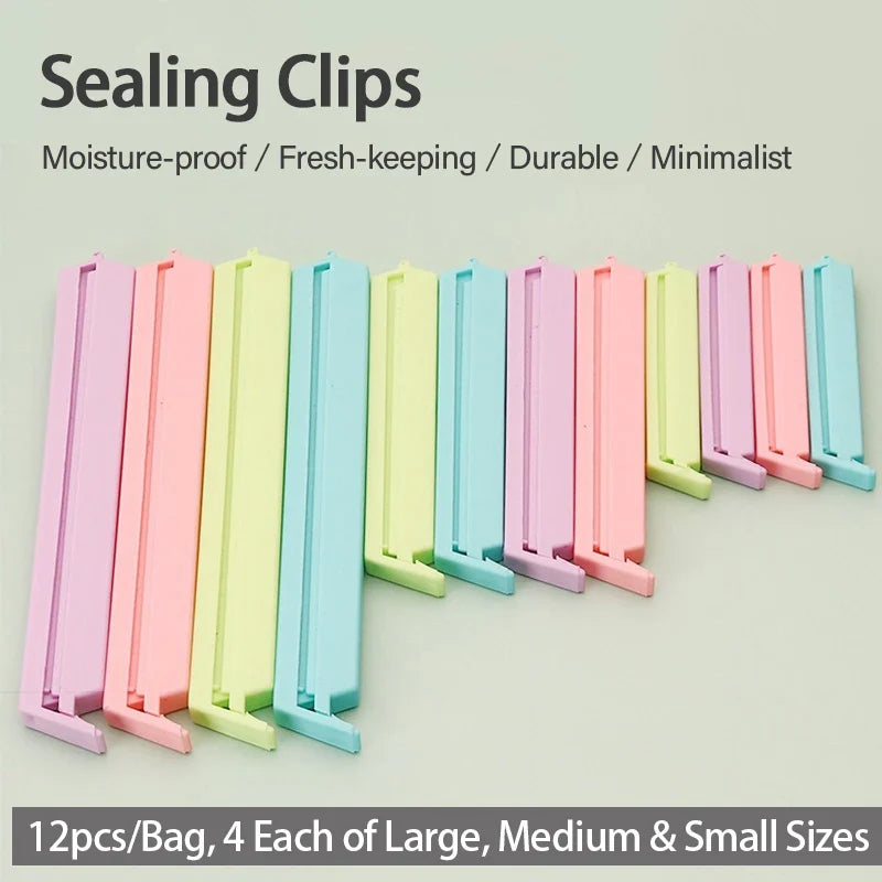 Portable Kitchen Storage Food Saver Clip Sealing Bag Clip Sealer Clamp Plastic Tool Freezer Bag Clips Kitchen Accessory DJ003