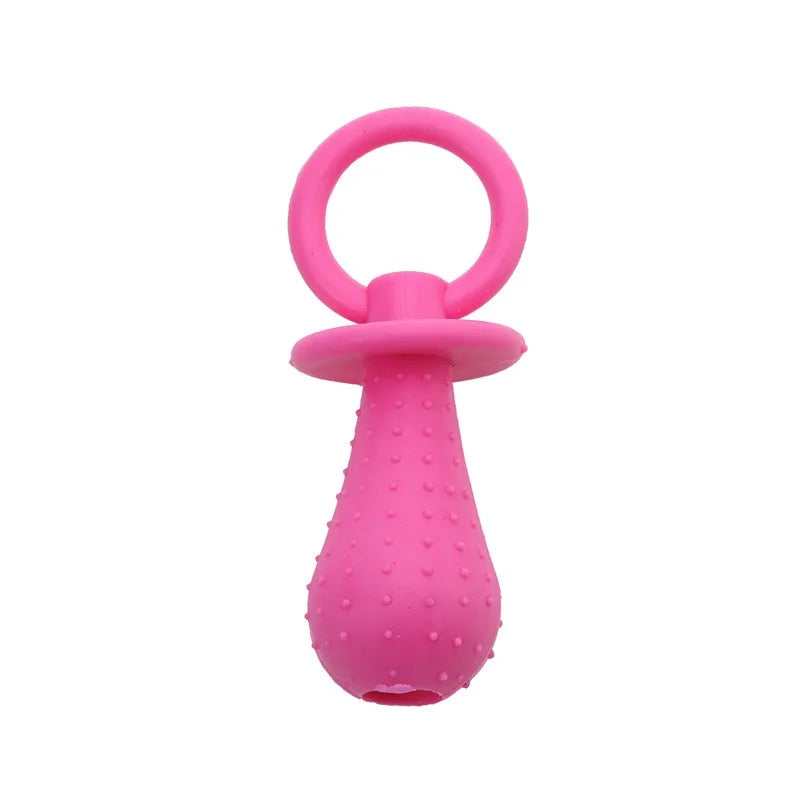 Pet Rubber Pacifier Dog Toy Interactive Rubber Soother Pet Dog Cat Puppy Elasticity Teeth Dog Chew Toys Tooth Cleaning Toy B2