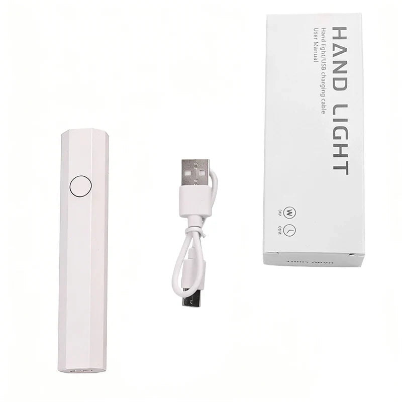 Portable Handheld UV LED Nail Lamp USB Rechargeable Pen Shape Nail Dryer Quick Curing Light for Gel Polish Manicure And Nail Art
