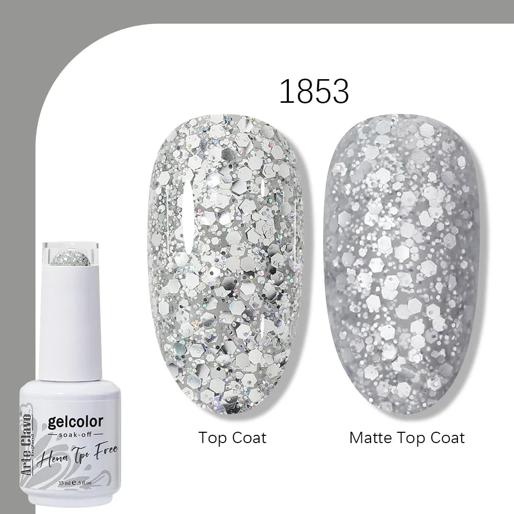 Arte Clavo HEMA TPO FREE 15ml UV LED Gel Nail Polish Soak Off Semi Permanent Daily Wear Universal Color For All Seasons Manicure