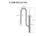 ZRDR Fish Tank Filter Tube Filter Aquarium External 304 Stainless Steel Inlet and Outlet Oil Removal Film Filter Accessories