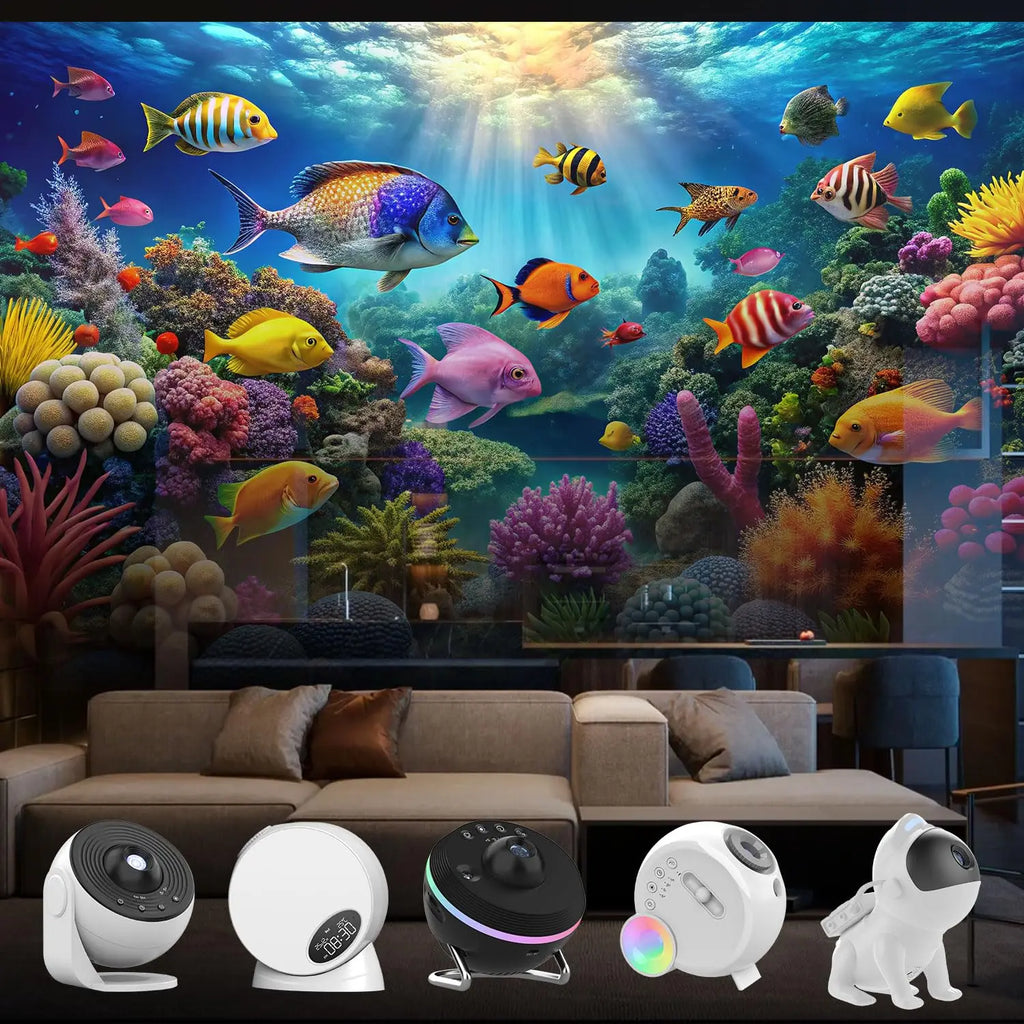 Galaxy Projector Pro Disc Device Not Included Ocean Version Realistic Planetarium Night Light 6 Film Discs 4K HD Bedroom Birthda