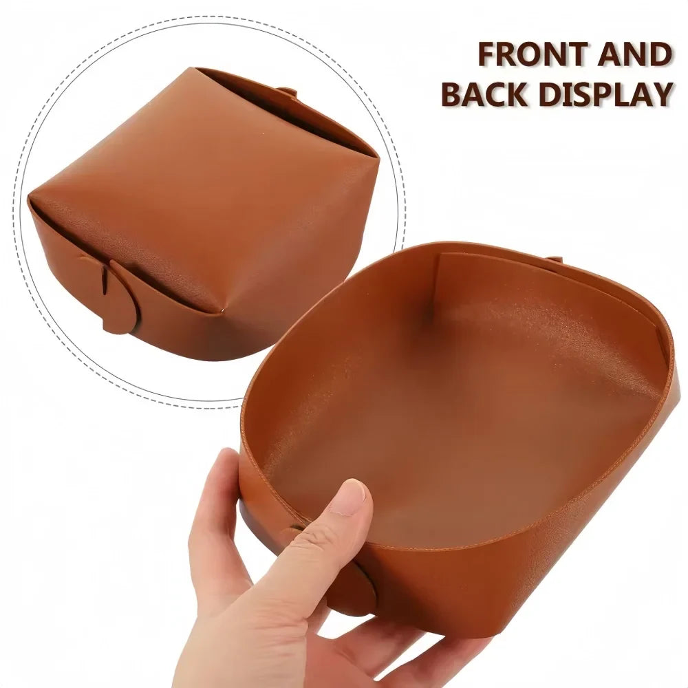 1PC 15x14x6cm Storage Tray Set Stylish Multi-Function Desktop Entryway Decor Key Jewelry Sundries Organizer Home Office Tabletop