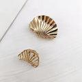 1/2 PCS Metal Irregular Texture Shell Shape Hair Claw Clips for Women Girls Hairclip Ponytail Hair Pins Fashion Hair Accessories