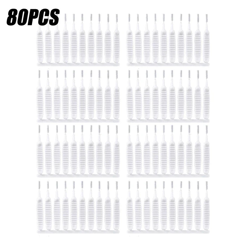 10-500PCS Shower Cleaning Brush Bathroom Micro Nylon Brush Nozzle Anti-blocking Cleaning Tools Bathroom Accessories