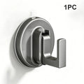 2pcs Suction Cup Hooks Reusable Heavy Duty Vacuum Suction Cup Hook Glass Kitchen Bathroom Hook for  Robe Clothes Hanger Hook