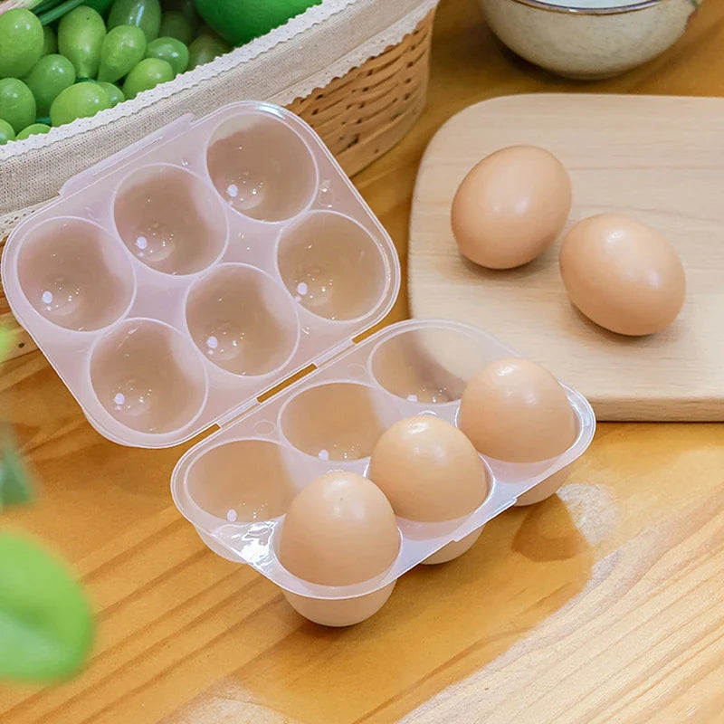 Kitchen Organizer 6 Grids Mini Egg Dispenser Holders For Case With Fixed Handle Organization Storage Egg Storage Box Box