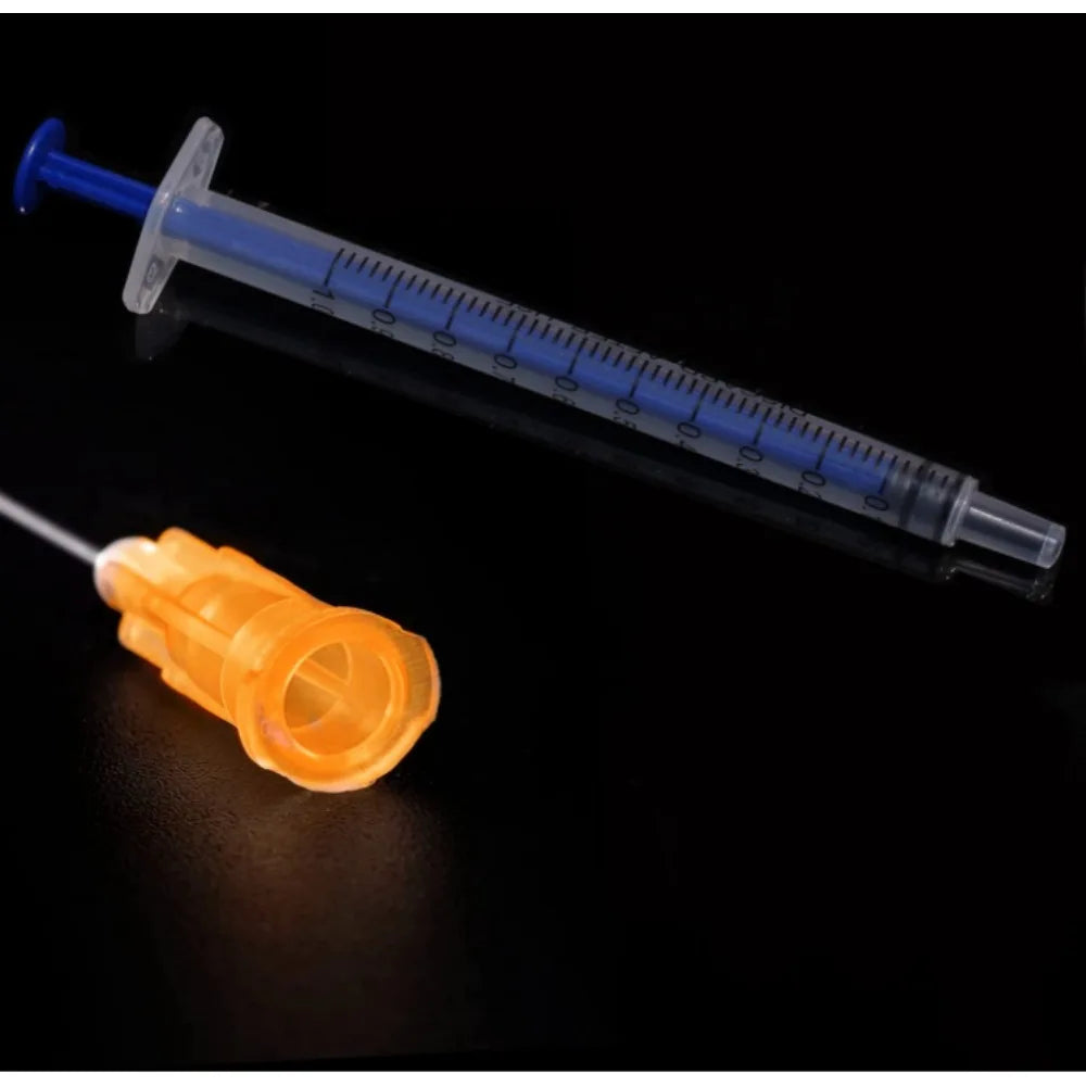1Ml/Cc Disposable Lab Syringe with 1" Needle, 50/100Pcs Individually Sealed Package