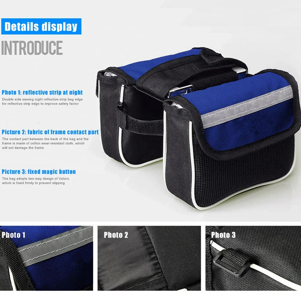 Bicycle Bag Front Tube Rainproof Bike Pouch Phone Case MTB Cycling Accessories