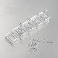 5/10pcs Transparent Nail Stand Non-Magnetic False Nails Holder Press on Nail Display Rack Acrylic Nail Training/Painting Tools