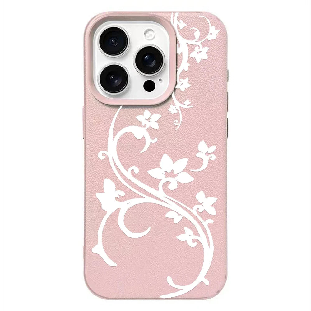 Hand-painted Butterfly Flower Silicone Phone Case For IPhone 17 16 15 Plus 14 13 12 11 Pro Max 17 Air 16e Shockproof Back Cover