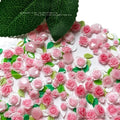 50pcs/20pcs 3D Pink Rose Nail Art Charms Japanese Kawaii Resin Camellia Nail Rhinestone Decorations Exquisite Flower Accessories