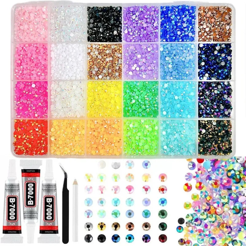 Minimalist Shiny Half-round Rhinestone Nail Art Accessories 3mm Flat-back Resin Nail Rhinestones, DIY Nail Craft Decorations